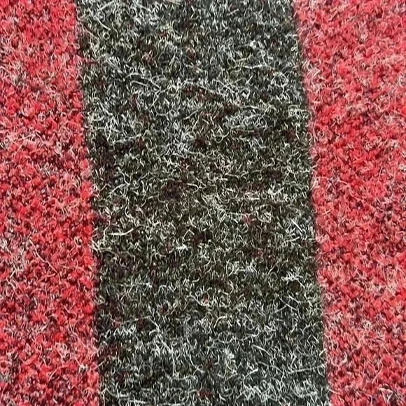 CYRUS | Red and black long cardigan knit sweater - Picture 10 of 12